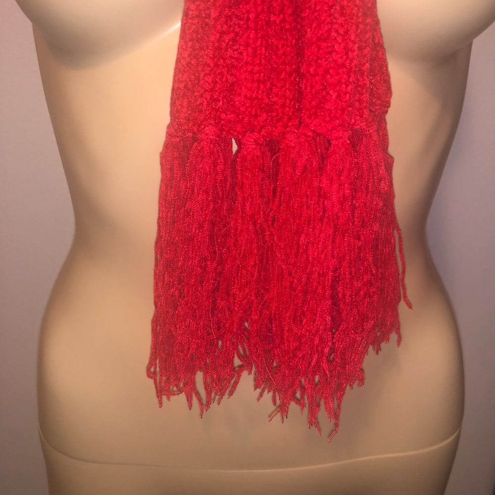 Beautiful Bright red scarf!
